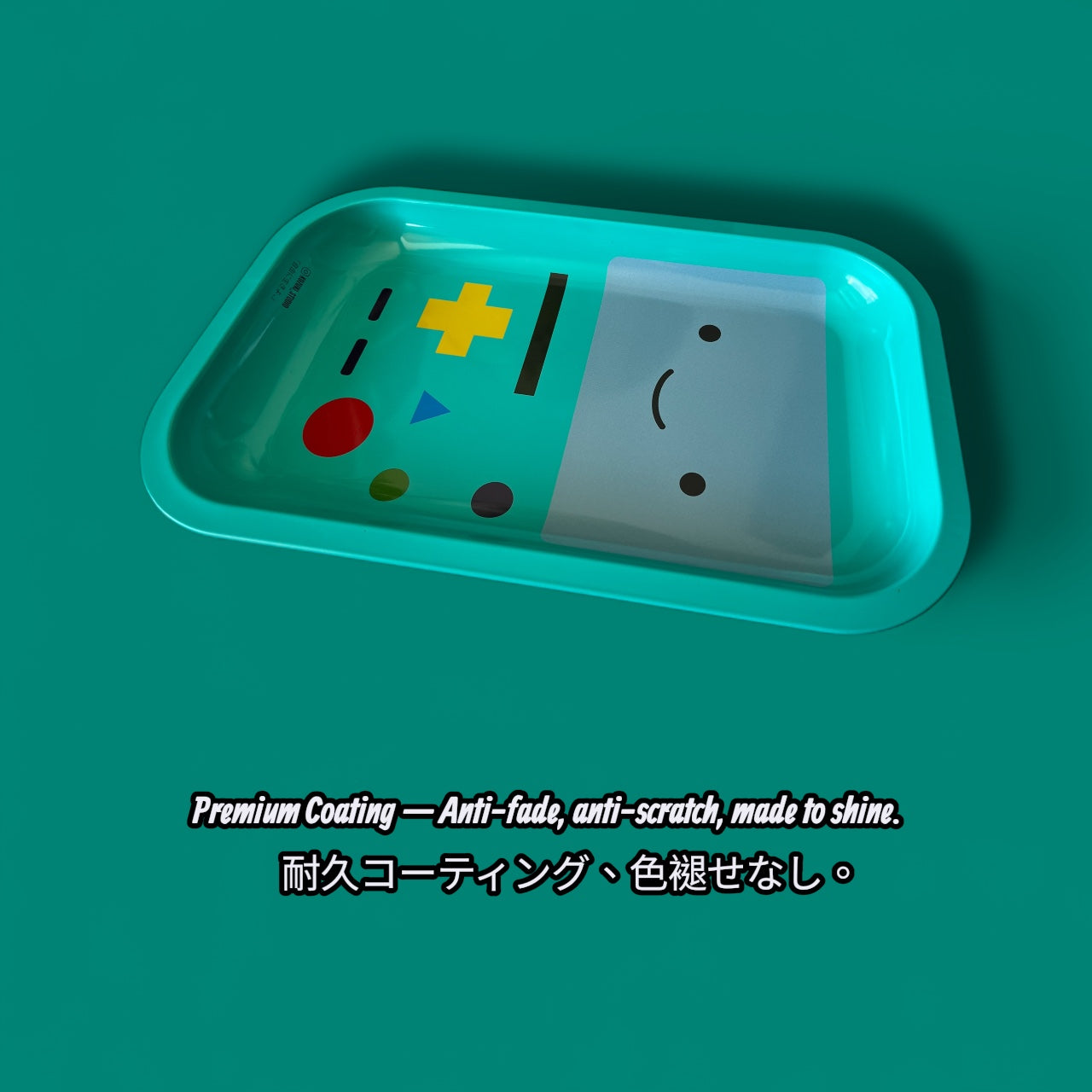 BMO Rolling Tray Adventure Time Inspired Cute Metal Tray 11 Inch Goal Planting Edition