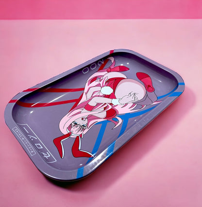 Zero Two Bunny Girl Anime Rolling Tray | Premium Metal Desk Tray