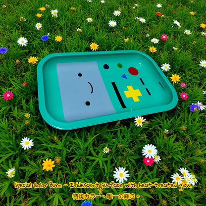 CARTOON ROLLING TRAY ASH TRAYBMO rolling tray Adventure Time inspired cute 11 inch metal tray