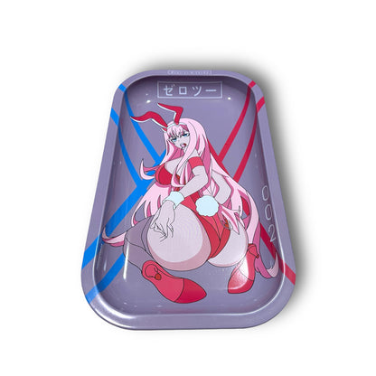 Zero Two Bunny Girl Anime Rolling Tray | Premium Metal Desk Tray