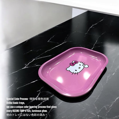 Cute Pink Anime Rolling Tray Premium Metal Rolling Tray 7 Inch Small Batch Limited Edition