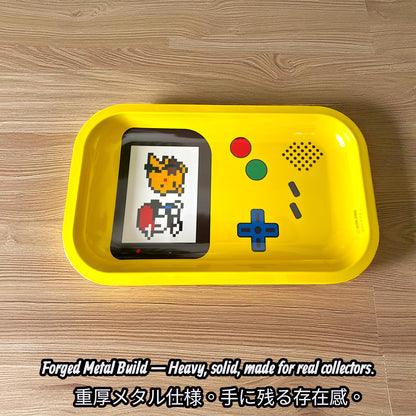 Game Boy Rolling Tray Retro Gaming Metal Tray Yellow Collector Edition