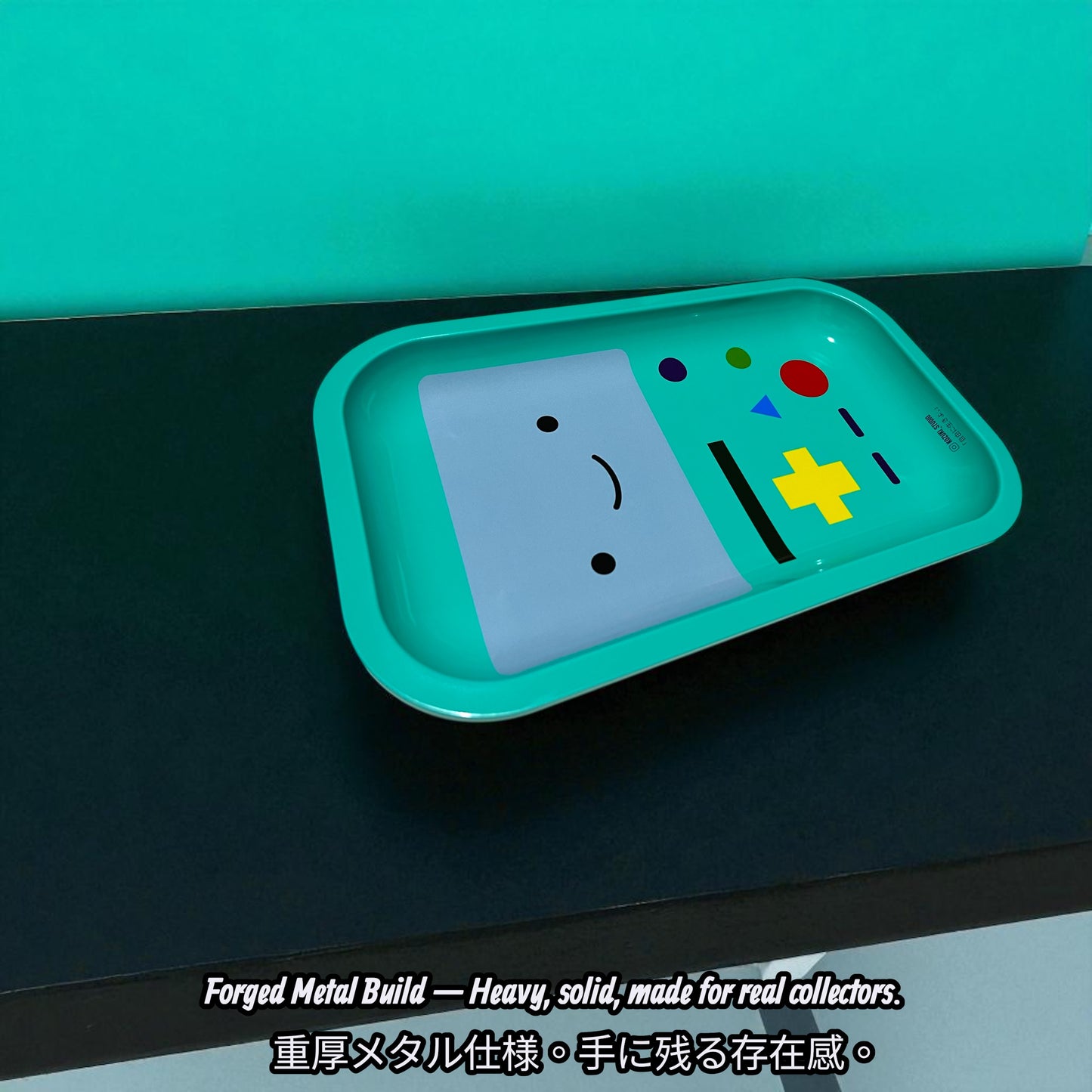 BMO Rolling Tray Adventure Time Inspired Cute Metal Tray 11 Inch Goal Planting Edition