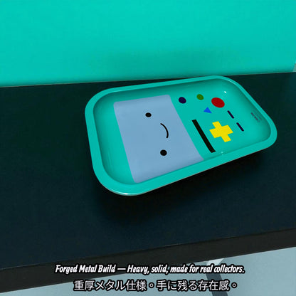 BMO Rolling Tray Adventure Time Inspired Cute Metal Tray 11 Inch Goal Planting Edition